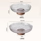 thumbnail image 2 of Frutero de vidrio texturizado con base de madera, plato decorativo for servir frutas, aperitivos y vajilla., 2 of 8