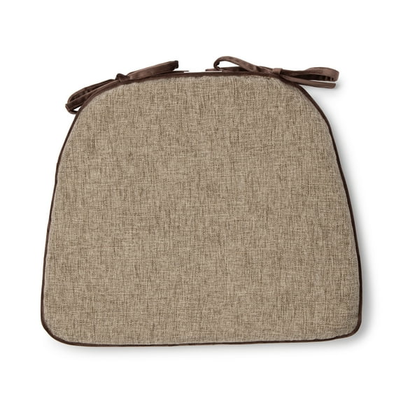 Better Homes & Gardens Memory Foam Chair Cushion, Brown, 17.5” x 14.75”, Single
