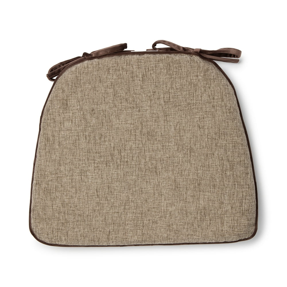 Better Homes & Gardens 16" x 17" Memory Foam Chair Cushion, Brown