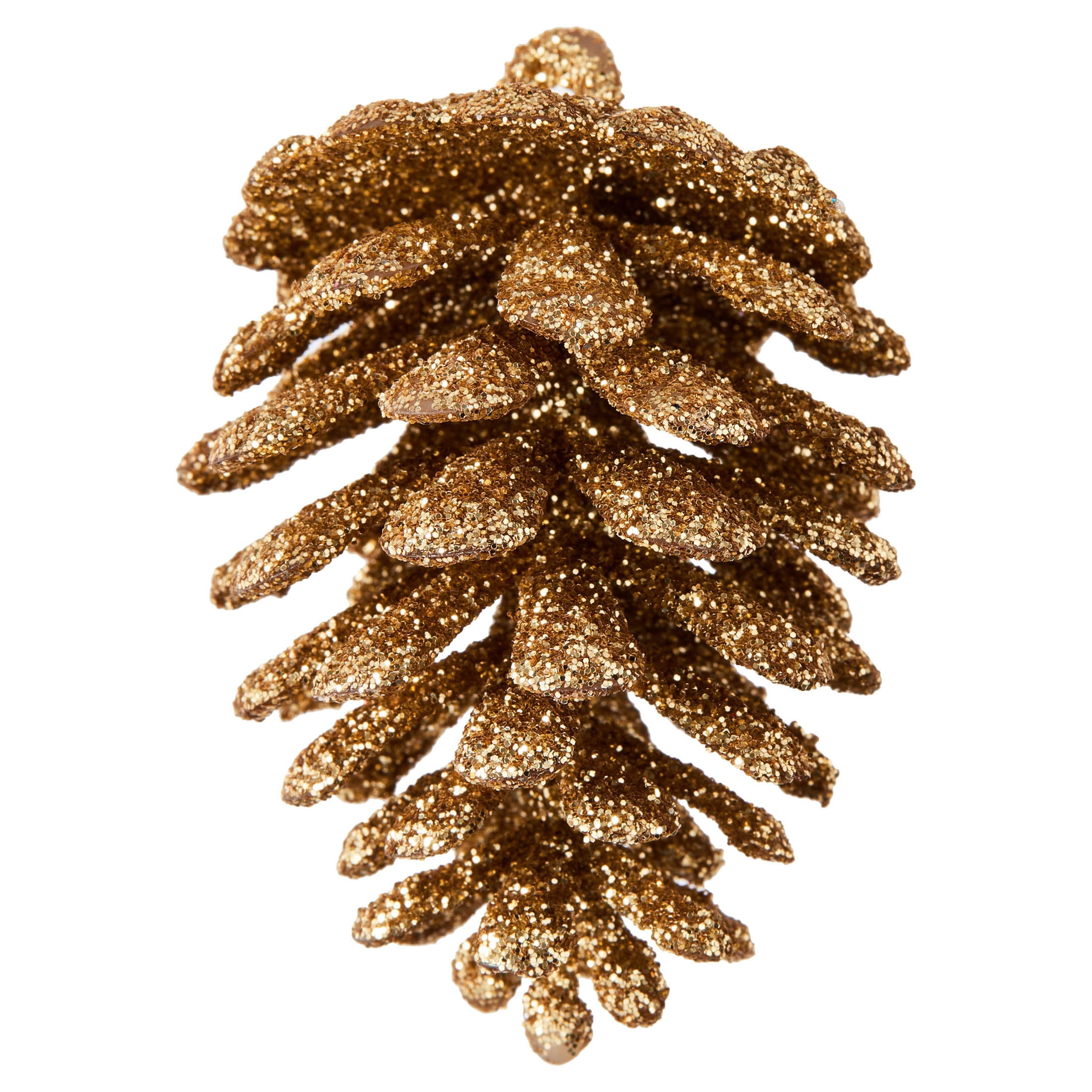 12-Count Gold Glitter Pinecone Christmas Ornaments, 2.4", by Holiday Time