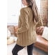 thumbnail image 4 of Jersey tipo cárdigan PRETTYGARDEN para mujer, tejido trenzado, color caqui, talla L, 4 of 8