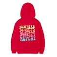 thumbnail image 6 of Bainana Kids Girls' Hoodies Letter Print Long Sleeve Hooded Sweatshirts Comfort Fit Child School Play Tops Clothes Red Size 7-8 Years, 6 of 7