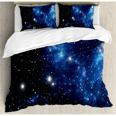 London Themed Duvet Covers Ambesonne Constellation Outer Space Star Nebula Astral Cluster Astronomy Theme Galaxy Mystery Duvet Cover Set ()