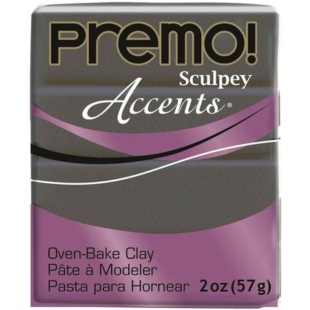 - Premo Sculpey Accents Polymer Clay 2oz-Graphite Pearl