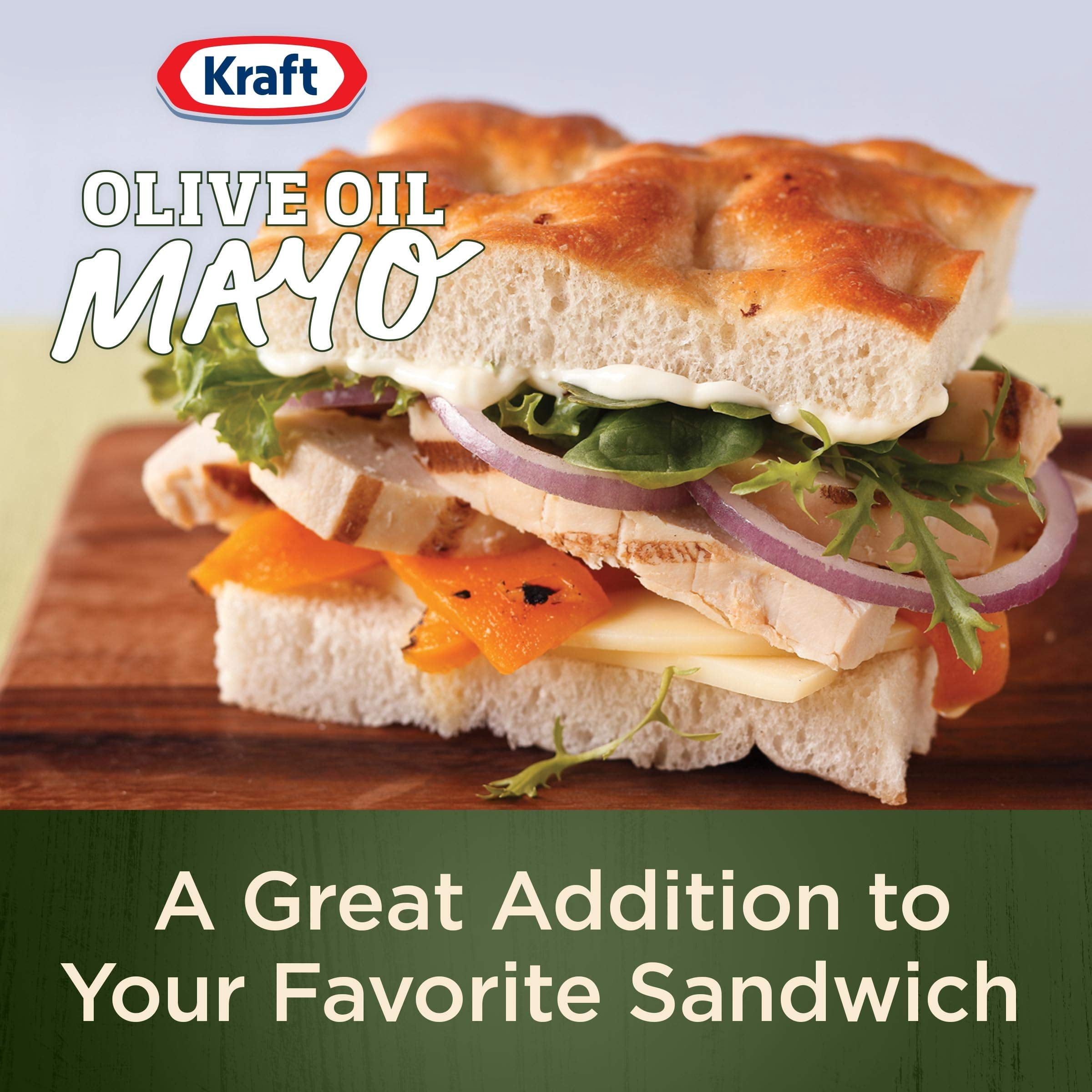 Kraft Mayo with Olive Oil, 30 oz (Pack of 18)