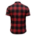 thumbnail image 6 of Saving TASICA Mens Plaid Short Sleeve Shirts Button Down Tops Stand Collar Wrinkle Free Blouses Soft Breathable Summer Lightweight Fashion Shirt Quick Dry, 6 of 7