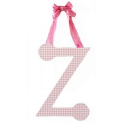My Baby Sam Hanging Gingham Letter With