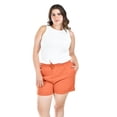 thumbnail image 1 of Short de lino con bolsillos Roman Fashion /Tallas Extras, 021 (Ladrillo) naranja oscuro 38, 1 of 7
