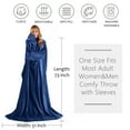 thumbnail image 2 of Home Comforts Blanket with Sleeves, Super Soft Wearable TV Blanket Robe Fleece for Adults 73 x 51”| Cozy Warm, Lightweight, 2 of 6