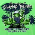 thumbnail image 4 of Peace Frogs Adult Swamp People Short Sleeve T-Shirt, 4 of 4