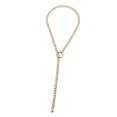 thumbnail image 2 of Tachiuwa Metal Chain Necklace Loop Buckle Clasp Wheat Chain Simple Fashion Jewelry Gold, 2 of 9