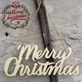 thumbnail image 2 of Letrero de madera de Feliz Navidad, adorno de madera rústico desgastado sin terminar, etiqueta de regalo colgante para árbol de Navidad, decoración para el hogar y la boda, 2 of 4
