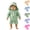 1-Green, variant on XINXIAOO Baby Girls Boys Long Sleeve Rash Guard 3 Piece Swimsuit Stripe With Hat Quick Dry UPF 50+ Bathing Suit Beach Swimwear 0-6 Months
