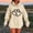 Beige Sweatshirt for Winter, variant on XPMWRP Women's Heart Print Sweatshirt Casual Loose Crewneck Hoodies Long Sleeve Shirts Trendy Pullover Tops Shirt With Pockets Blue S