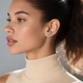 thumbnail image 4 of Arete de Ala Exquisita Bañado en Plata, 4 of 6