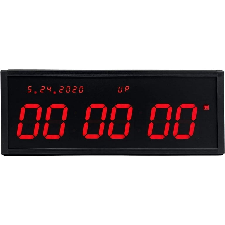 Btbsign Gym Timer with Remote Digital Wall Calendar Interval Timer