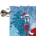 thumbnail image 2 of Abtel Christmas Slot Top Window Valance Short Window Curtain Kitchen Cafe Tier Rod Pocket Window Treatments Style-L 52x54in*2PC, 2 of 3