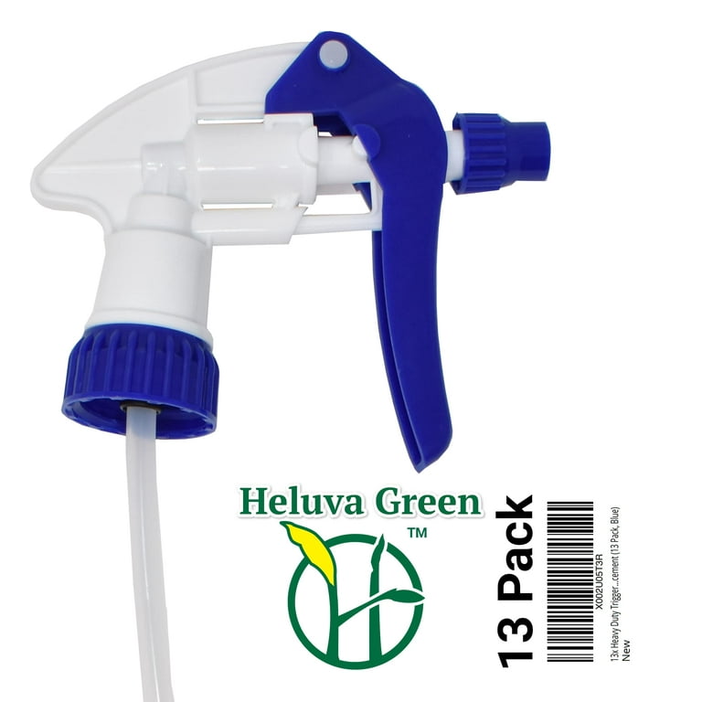 Heluva Green, Blue 24 pack - Replacement Trigger Spray Nozzles Only, No  Bottle Included – Heavy Duty, Industrial & Home Use, Universal Fit for  32oz