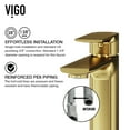 thumbnail image 5 of VIGO Norfolk Single Handle Single-Hole Bathroom Vessel Faucet in Matte Brushed Gold, 5 of 11
