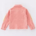 thumbnail image 4 of Hotiary 6-14Y Teens Little Girls Boys Casual Long Sleeve Ripped Denim Jacket Kids Sequins Button Front Distressed Denim Top Outwear With Pockets, 4 of 9