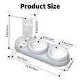 thumbnail image 4 of Marchul 3-in-1 Cat Bowl, Ceramic Food and Water Bowl Set, 15° Sloped Design, for Indoor Cats, Small Dogs, and Medium Dogs, 4 of 5