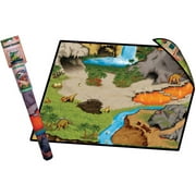 Dinosaur 2 Sided Playmat with 2 Toys