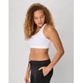 thumbnail image 3 of Hanes Sport Women's Racerback Sports Bra with Compression White XS, 3 of 10