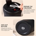 thumbnail image 5 of 304 Stainless Steel 1.2L Insulated Lunch Box - 3 Compartment Leak-Proof Bento with Foldable Spoon, Keeps Food Hot/Cold, for Office & Adults, White, 5 of 6