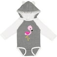 thumbnail image 3 of Inktastic Cute Flamingo, Baby Flamingo, Pink Flamingo, Bird Girls Long Sleeve Baby Bodysuit, 3 of 5