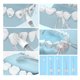 thumbnail image 4 of Hilo dental portátil, irrigador oral a prueba de agua Limpiador oral de dientes potente recargable para viajes en el hogar Limpieza profunda de dientes de encías, blanco, 4 of 5