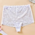 thumbnail image 2 of Akafmk Plus Size Underwear for Women High Waisted Lace Briefs Large Size Thong Skin-friendly Panties Comfortable Breathable Underwear Panties, Sizes XL-4XL, 2 of 3