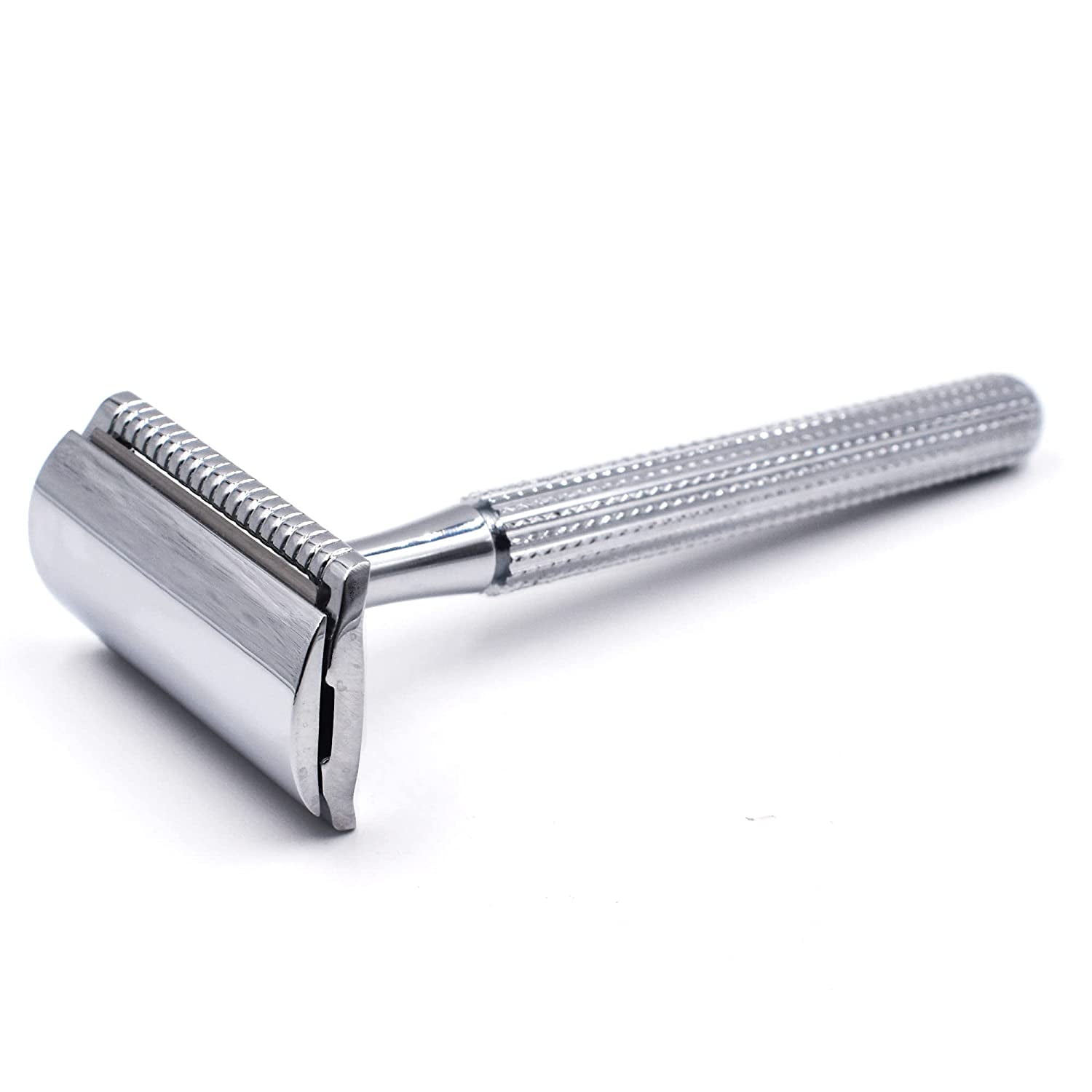 Parker Safety Razor, Model 78R 3-Piece Closed Comb Safety Razor with 5 Parker Platinum Blades Included (High Luster Chrome)