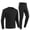 Black, variant on dzxyzu Thermal Underwear Set for Men Plus Size Three-Speed Temperature Regulation Heated Underwear Set With 28 Heating Zones Winter Washable Heating Baselayer Top & Bottom for Outdoors Sports -Black