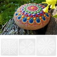 thumbnail image 6 of Threns Mandala Dotting Tools Rock Painting Kits Pebble Art Set Drawing Pen Paint Stencil Brush Children's Crafts, 6 of 8