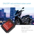 thumbnail image 4 of Red Light 4 Pin DPST ON/ Snap in Rocker Switch 15A/250V 20A/125V AC 28x22mm, 4 of 8