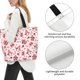 thumbnail image 3 of Disketp Valentine's Day gnome Bolsa Tote Estampada para Mujer, Bolso de Hombro y de Mano para Compras y Viajes, 3 of 8