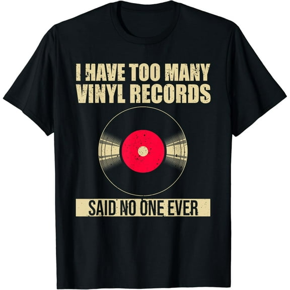 Funny Vinyl Record Design Men Women Record Lover Collectors T-Shirt