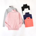 thumbnail image 4 of Gubotare Little Girls Sweaters Girls' Sweaters Pullover Long Sleeve Sweaters Kids Crewneck Casual Size 6-7 Years (White,6-7 Years), 4 of 5