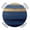 Dark Blue Navy Blue Light Yellow, variant on Blue Gold Wave Round Tablecloth for 45-54 Inch Tables, Fitted Table Cover with Elastic Edge, Summer Coastal Ocean Stripe Waterproof Outdoor Table Cloth Protector for Patio Garden Dinner Picnic