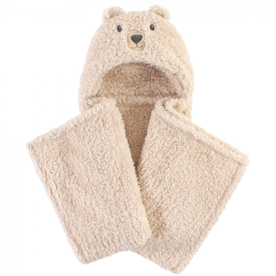 Bear Hudson Baby Boy Plush Hooded Blanket 