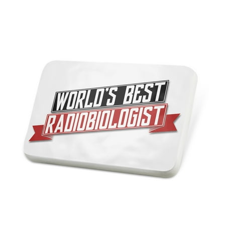 Porcelein Pin Worlds Best Radiobiologist Lapel Badge – NEONBLOND