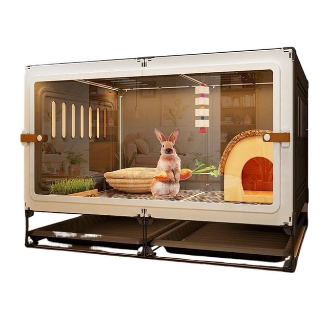 Spacious Outdoor Pet Rabbit Cage - Create a Dream Home Rabbit Villa with an Inviting Rabbit Nest for Your Furry Friends