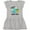 AC-Heather Grey, variant on Inktastic Happy Earth Day Cute Smiling Planet Earth with Tree Girls Toddler Dress