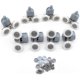 thumbnail image 1 of 8 Pack Double Shower Door Rollers 23mm Diameter Bathroom Replacement Parts, 1 of 5