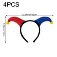 thumbnail image 7 of Jester Headband Clown Hair Hoop Funny Clown Headwear Headress for Masquerade Carnival Halloween Party, 7 of 7