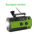 thumbnail image 2 of Emergency Weather Radio FM/AM/NOAA,Portable Hand Crank Radio,Flashlight ,Solar Powered 4000mAh for Outdoor Camping B, 2 of 8
