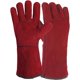 thumbnail image 1 of Guantes de cuero rojo - Guantes de soldadura para soldadores de seguro laboral Cuero especial Anti-escaldado de alta temperatura Engrosamiento de doble capa Resistente al desgaste, 1 of 5