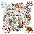 thumbnail image 6 of 35pcs Cute Animal Stickers Kids Stickers Wildlife Cartoon Stationery Stickers for Phone Luggage Laptop, 6 of 9