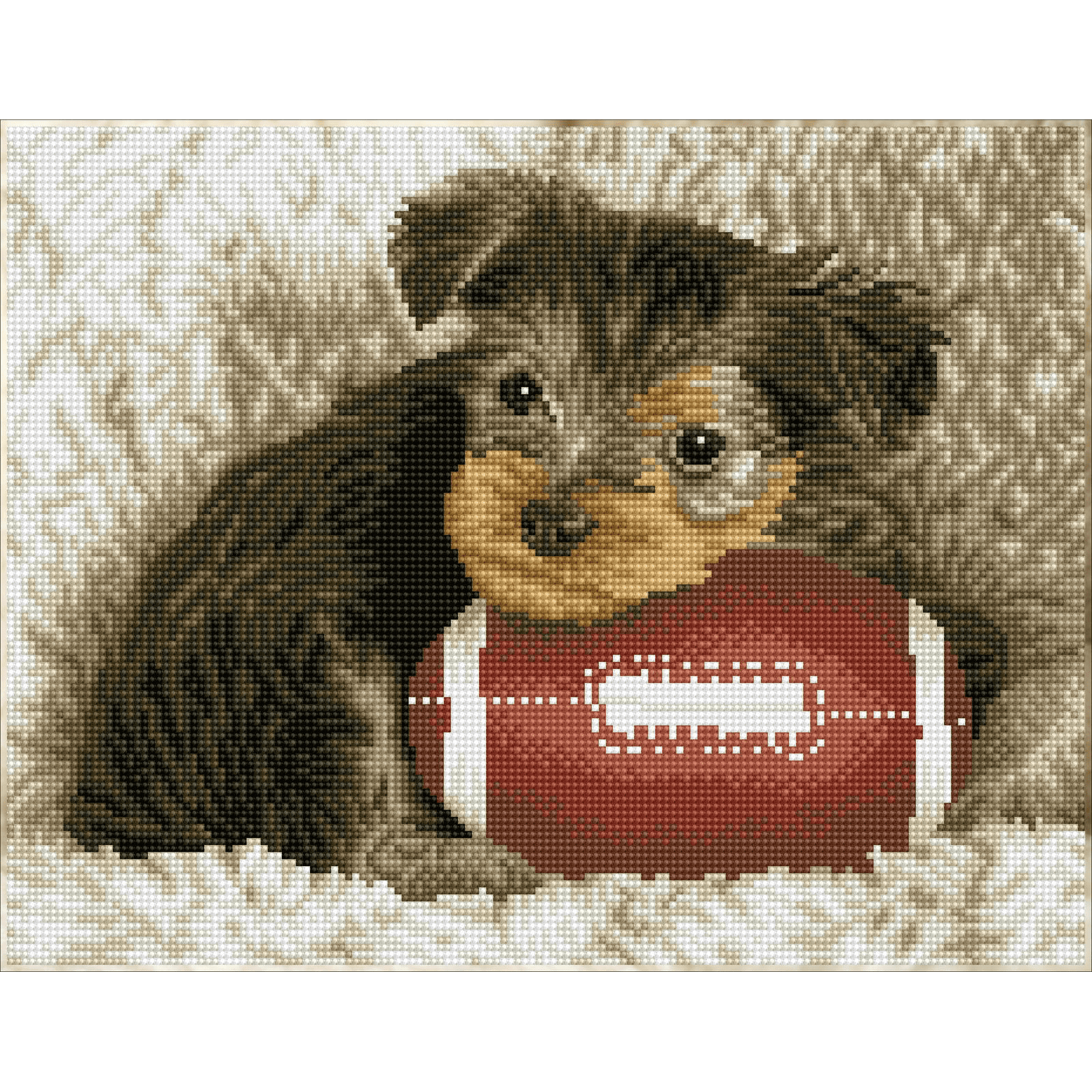 Diamond Dotz Footy Pup Diamond Painting Kits for Adults - Diamond Art Kits a Relaxing Creative Craft Kit with Dotz Gems 12.2x16.1