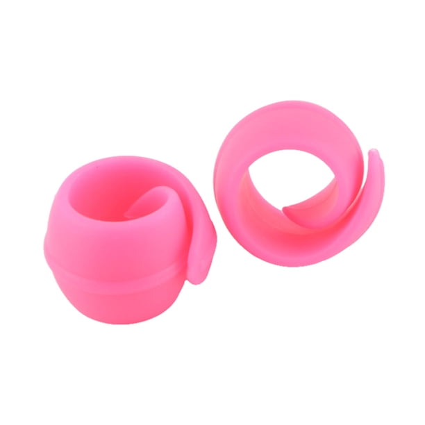 Inteprter Spool Huggers Buena elasticidad Clip de bobina Abrazaderas Ahorro de espacio Soportes resistentes al desgaste Herramienta de costura Artesanía Rosado